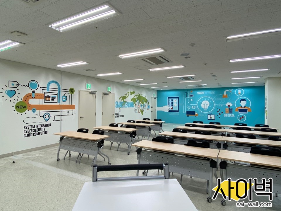 연수구청 평생학습관 벽화 벽화 시공 사진 11